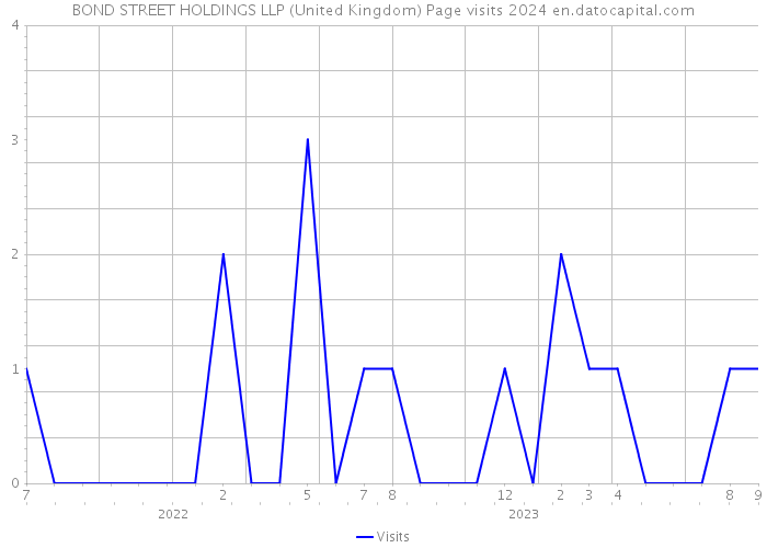 BOND STREET HOLDINGS LLP (United Kingdom) Page visits 2024 