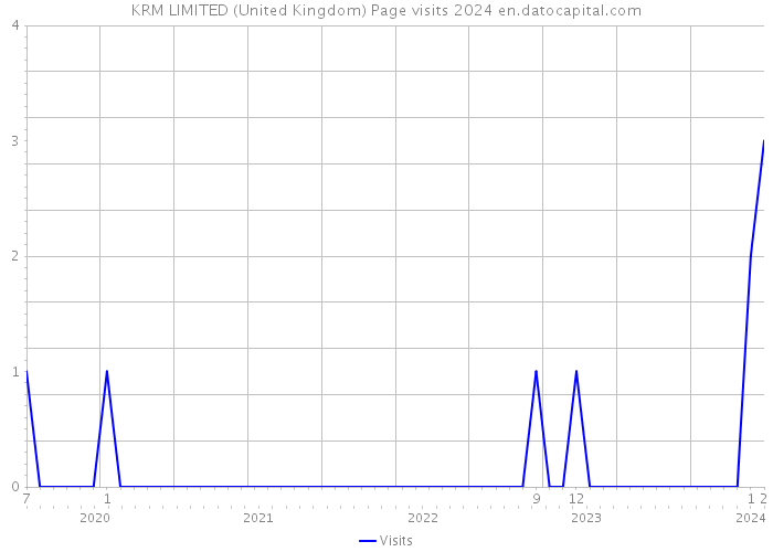 KRM LIMITED (United Kingdom) Page visits 2024 