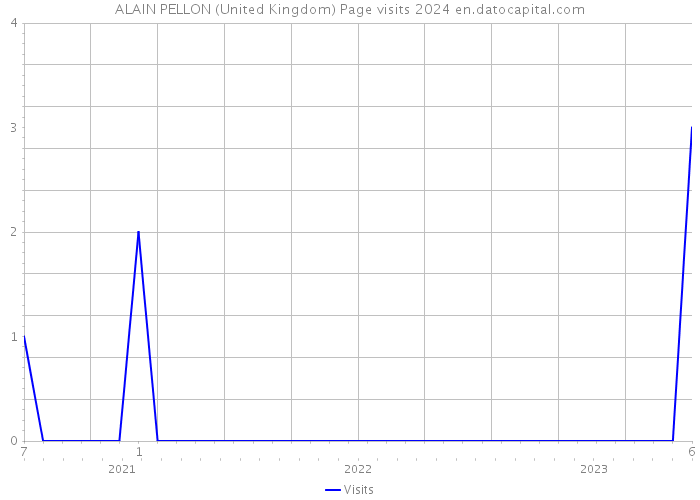 ALAIN PELLON (United Kingdom) Page visits 2024 
