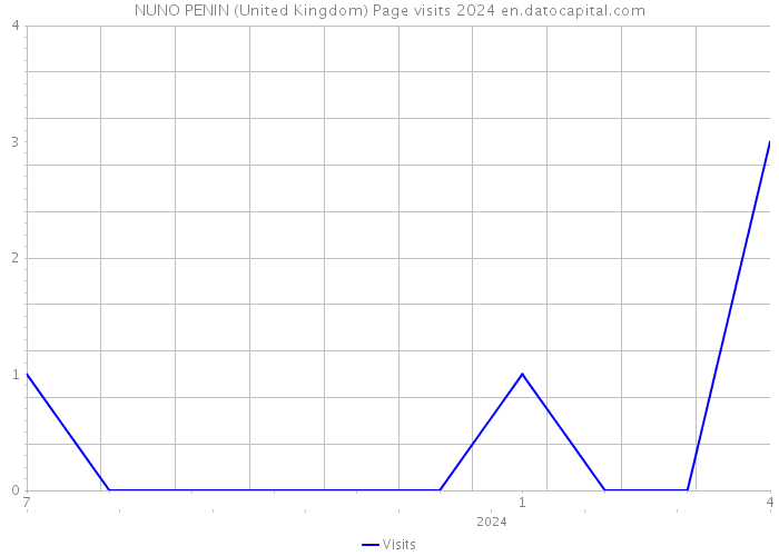 NUNO PENIN (United Kingdom) Page visits 2024 