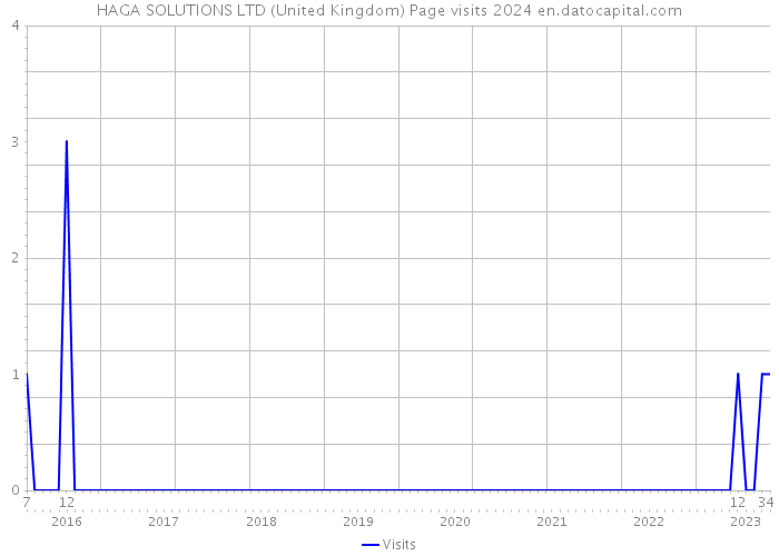 HAGA SOLUTIONS LTD (United Kingdom) Page visits 2024 