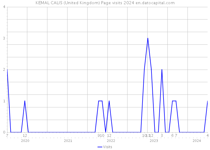 KEMAL CALIS (United Kingdom) Page visits 2024 