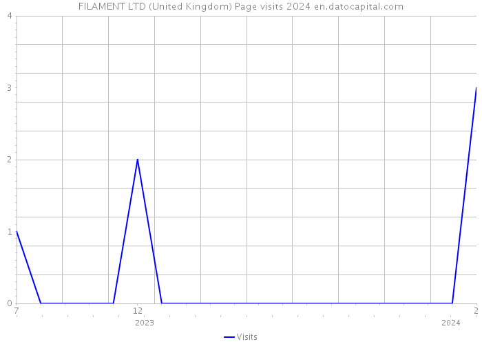 FILAMENT LTD (United Kingdom) Page visits 2024 