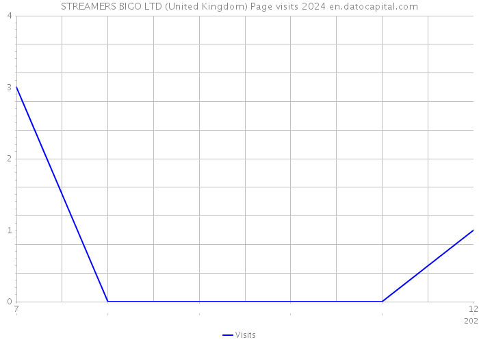 STREAMERS BIGO LTD (United Kingdom) Page visits 2024 