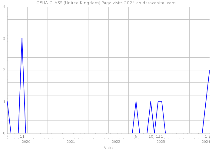 CELIA GLASS (United Kingdom) Page visits 2024 