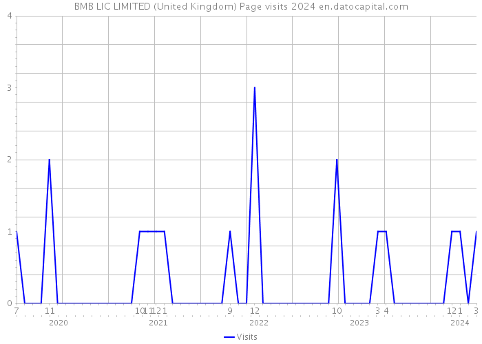 BMB LIC LIMITED (United Kingdom) Page visits 2024 
