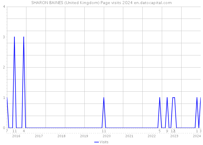 SHARON BAINES (United Kingdom) Page visits 2024 