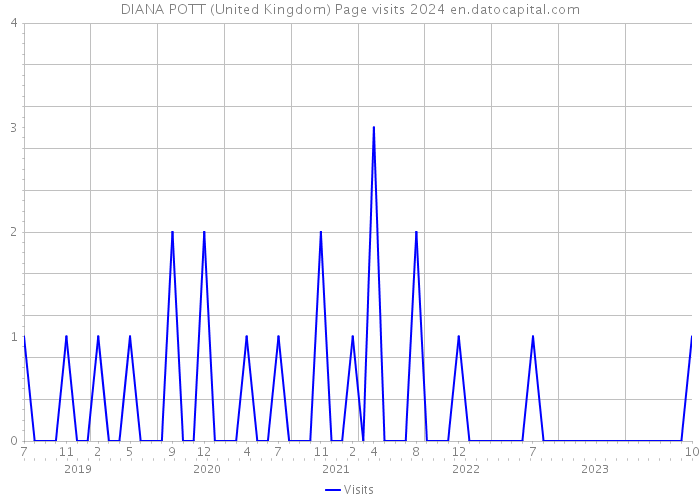 DIANA POTT (United Kingdom) Page visits 2024 