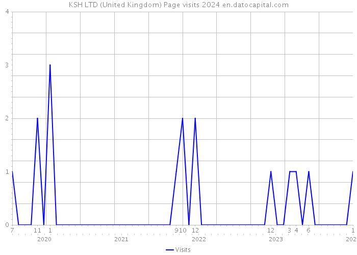KSH LTD (United Kingdom) Page visits 2024 