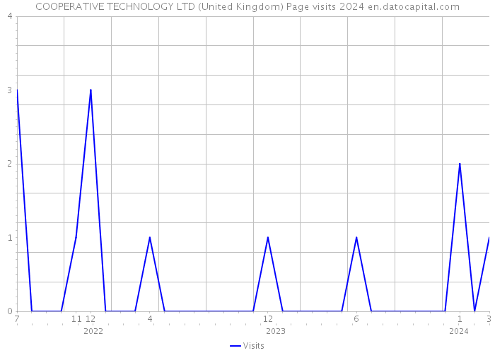 COOPERATIVE TECHNOLOGY LTD (United Kingdom) Page visits 2024 
