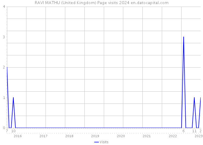RAVI MATHU (United Kingdom) Page visits 2024 
