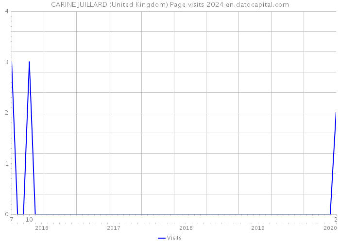 CARINE JUILLARD (United Kingdom) Page visits 2024 