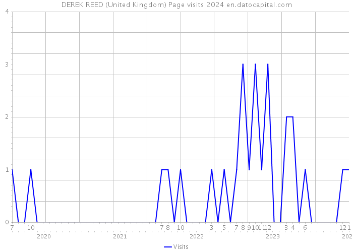 DEREK REED (United Kingdom) Page visits 2024 