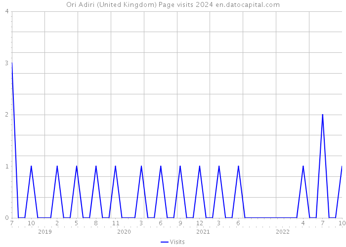 Ori Adiri (United Kingdom) Page visits 2024 