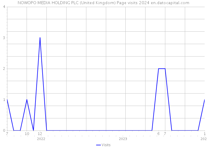 NOWOPO MEDIA HOLDING PLC (United Kingdom) Page visits 2024 