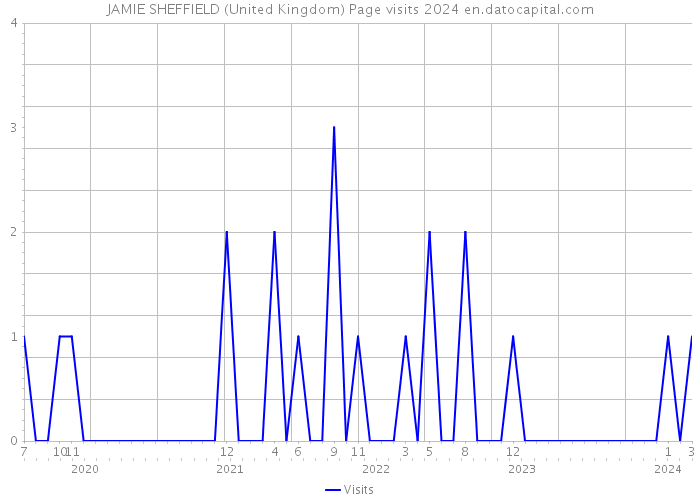JAMIE SHEFFIELD (United Kingdom) Page visits 2024 