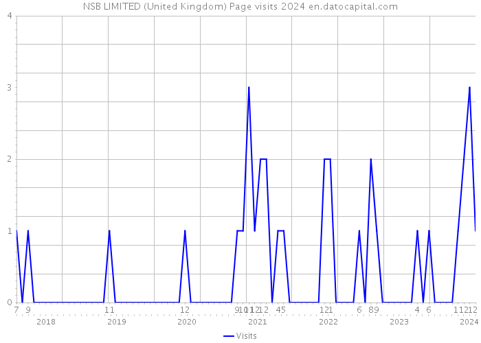 NSB LIMITED (United Kingdom) Page visits 2024 