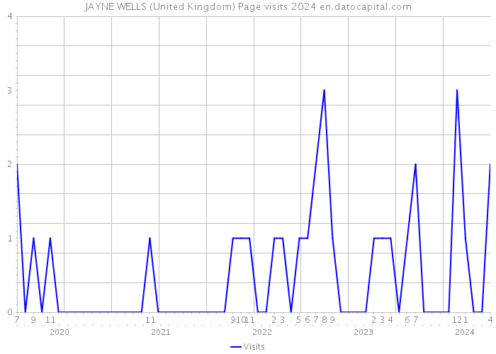 JAYNE WELLS (United Kingdom) Page visits 2024 
