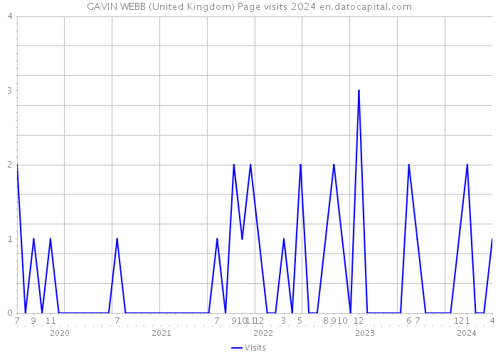 GAVIN WEBB (United Kingdom) Page visits 2024 