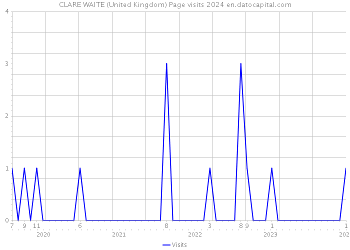 CLARE WAITE (United Kingdom) Page visits 2024 
