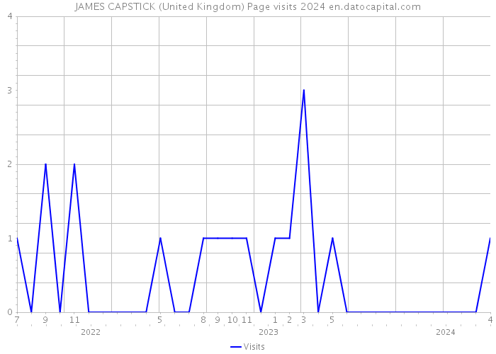 JAMES CAPSTICK (United Kingdom) Page visits 2024 