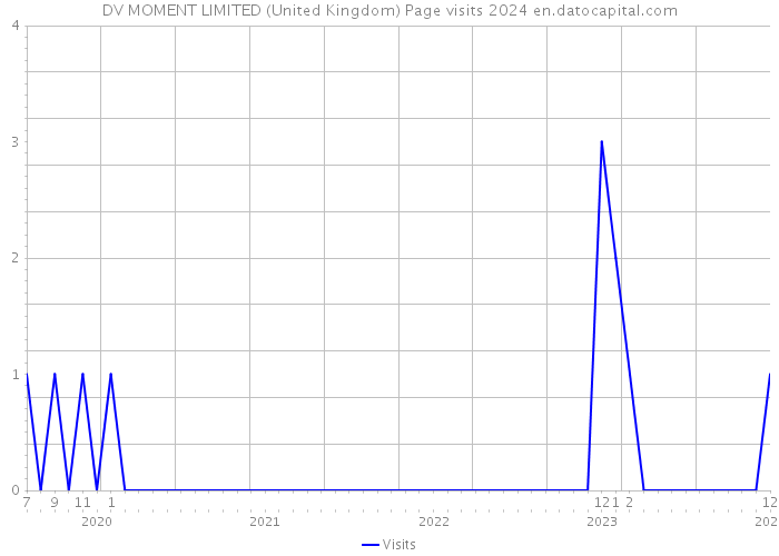 DV MOMENT LIMITED (United Kingdom) Page visits 2024 