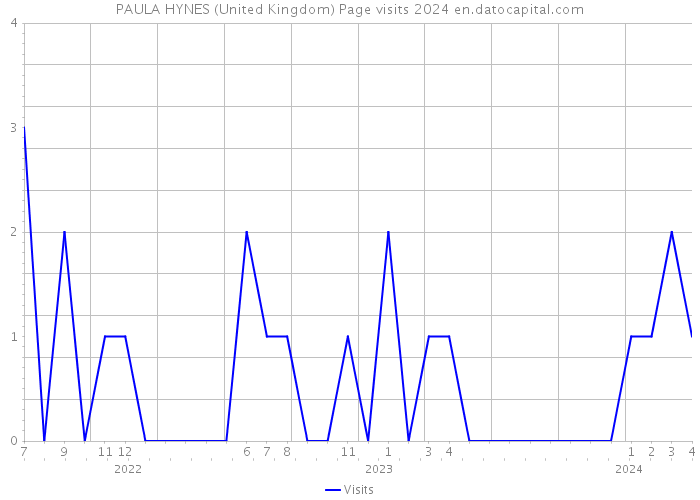 PAULA HYNES (United Kingdom) Page visits 2024 