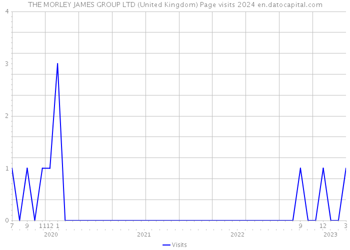 THE MORLEY JAMES GROUP LTD (United Kingdom) Page visits 2024 