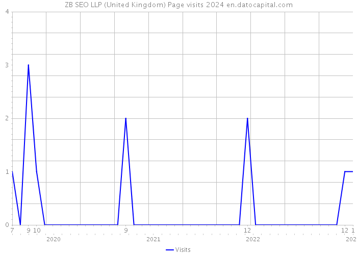 ZB SEO LLP (United Kingdom) Page visits 2024 
