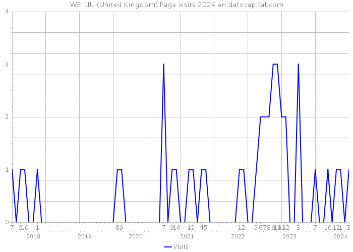 WEI LIU (United Kingdom) Page visits 2024 