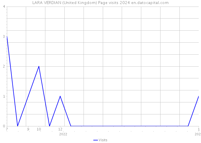LARA VERDIAN (United Kingdom) Page visits 2024 