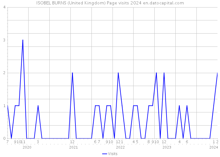 ISOBEL BURNS (United Kingdom) Page visits 2024 