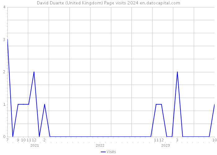 David Duarte (United Kingdom) Page visits 2024 