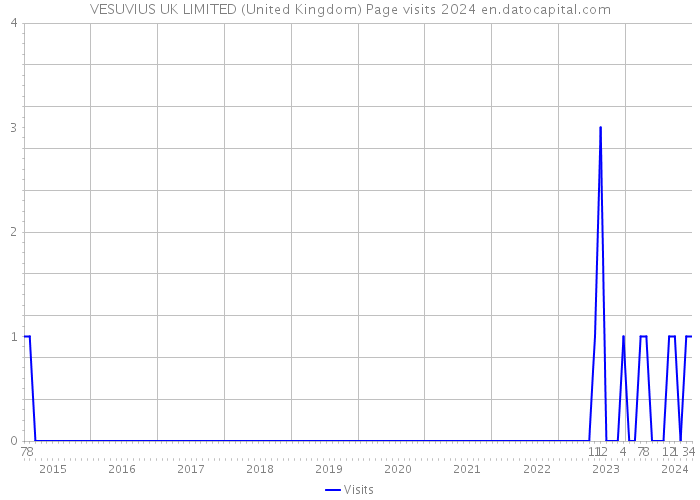 VESUVIUS UK LIMITED (United Kingdom) Page visits 2024 