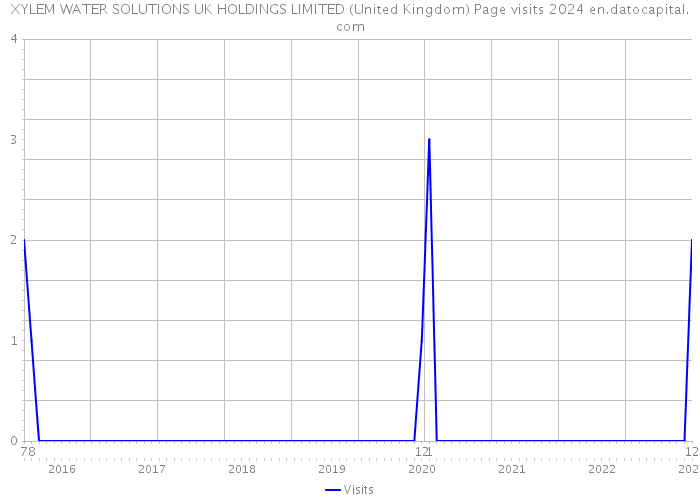 XYLEM WATER SOLUTIONS UK HOLDINGS LIMITED (United Kingdom) Page visits 2024 