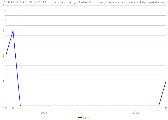 PINNACLE GAMING GROUP Limited Company (United Kingdom) Page visits 2024 