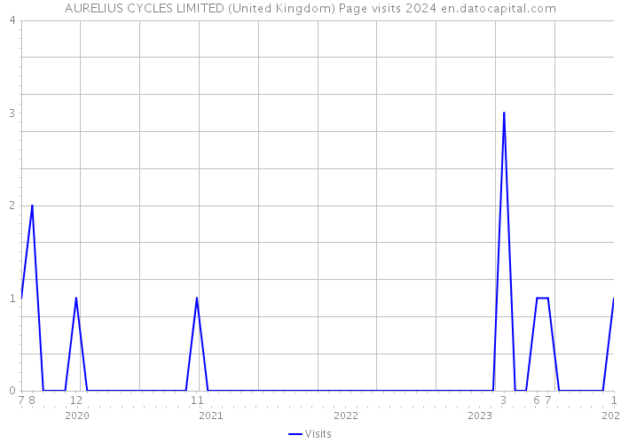 AURELIUS CYCLES LIMITED (United Kingdom) Page visits 2024 