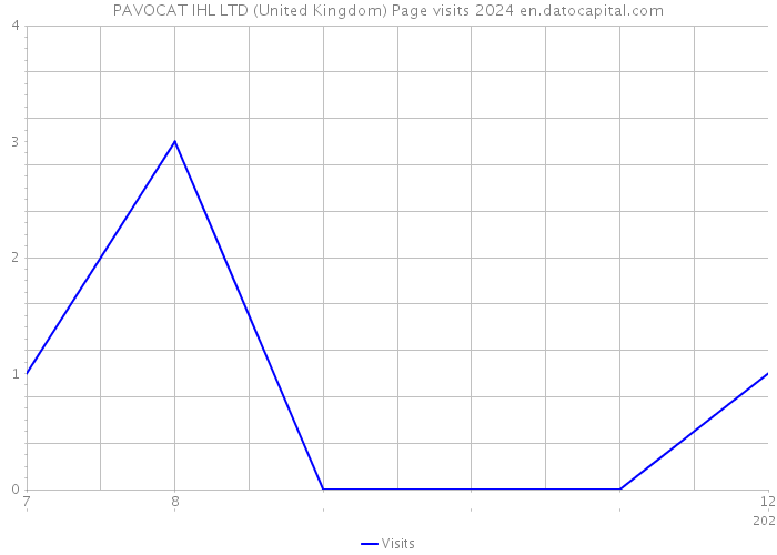 PAVOCAT IHL LTD (United Kingdom) Page visits 2024 