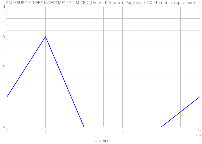 SALISBURY STREET INVESTMENTS LIMITED (United Kingdom) Page visits 2024 