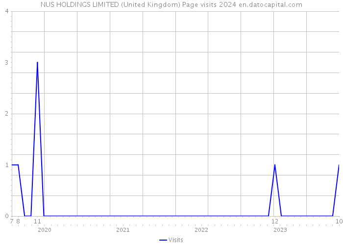 NUS HOLDINGS LIMITED (United Kingdom) Page visits 2024 