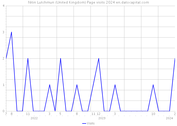 Nitin Lutchmun (United Kingdom) Page visits 2024 