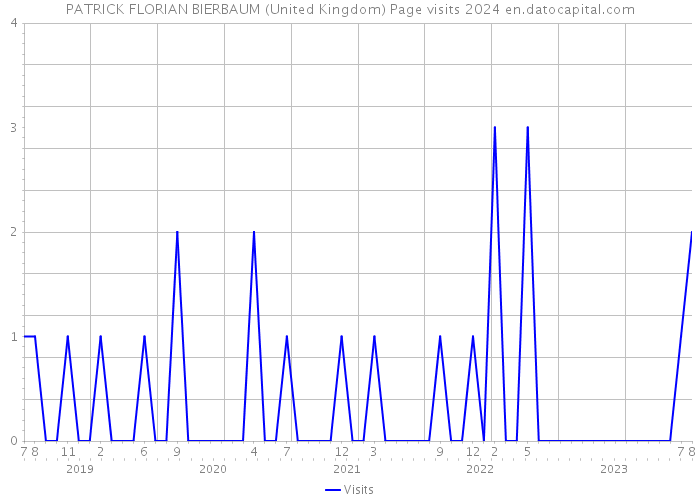 PATRICK FLORIAN BIERBAUM (United Kingdom) Page visits 2024 