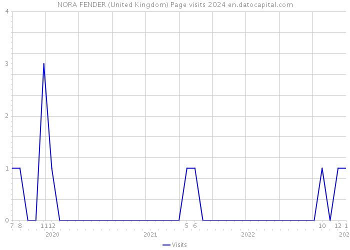NORA FENDER (United Kingdom) Page visits 2024 