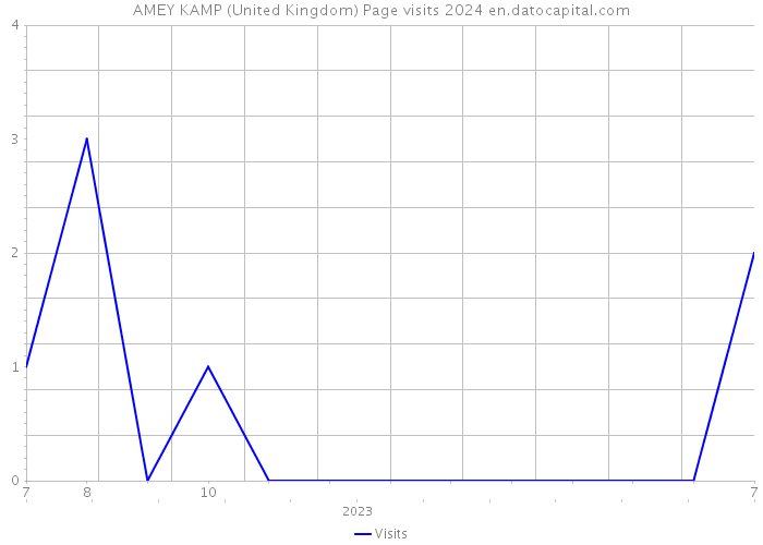 AMEY KAMP (United Kingdom) Page visits 2024 
