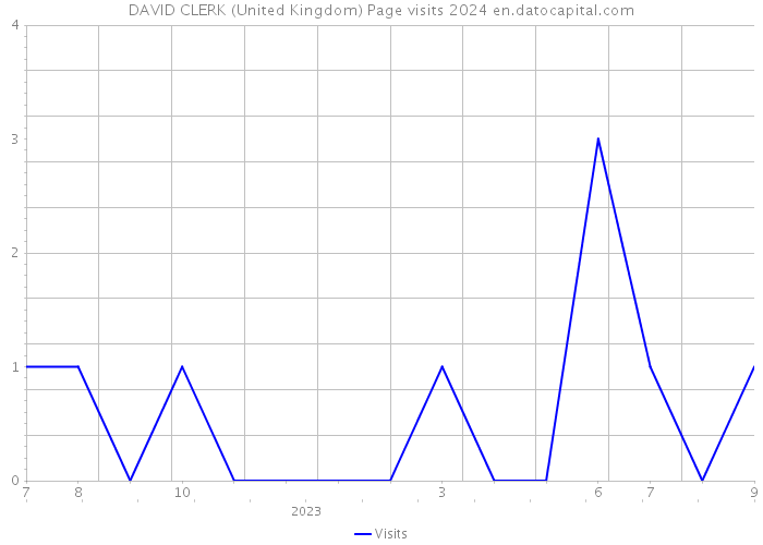 DAVID CLERK (United Kingdom) Page visits 2024 