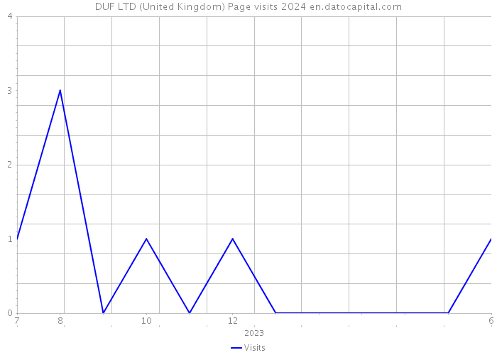 DUF LTD (United Kingdom) Page visits 2024 
