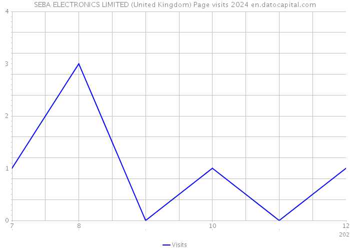 SEBA ELECTRONICS LIMITED (United Kingdom) Page visits 2024 