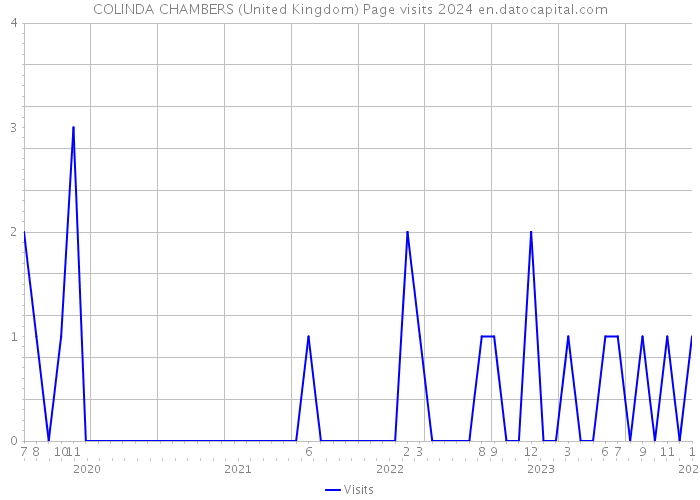 COLINDA CHAMBERS (United Kingdom) Page visits 2024 