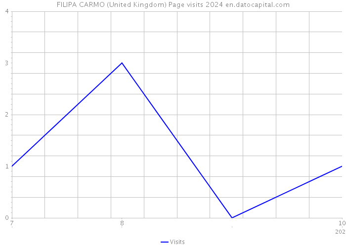 FILIPA CARMO (United Kingdom) Page visits 2024 