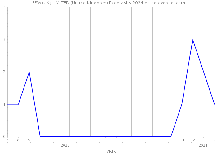 FBW (UK) LIMITED (United Kingdom) Page visits 2024 